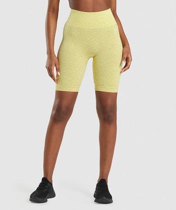 Szorty Damskie Gymshark Adapt Animal Seamless Cycling Żółte | PL 2494DFM